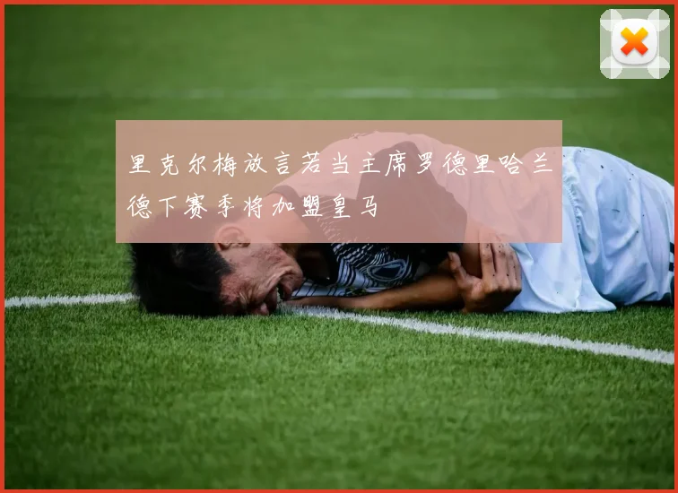 里克尔梅放言若当主席罗德里哈兰德下赛季将加盟皇马